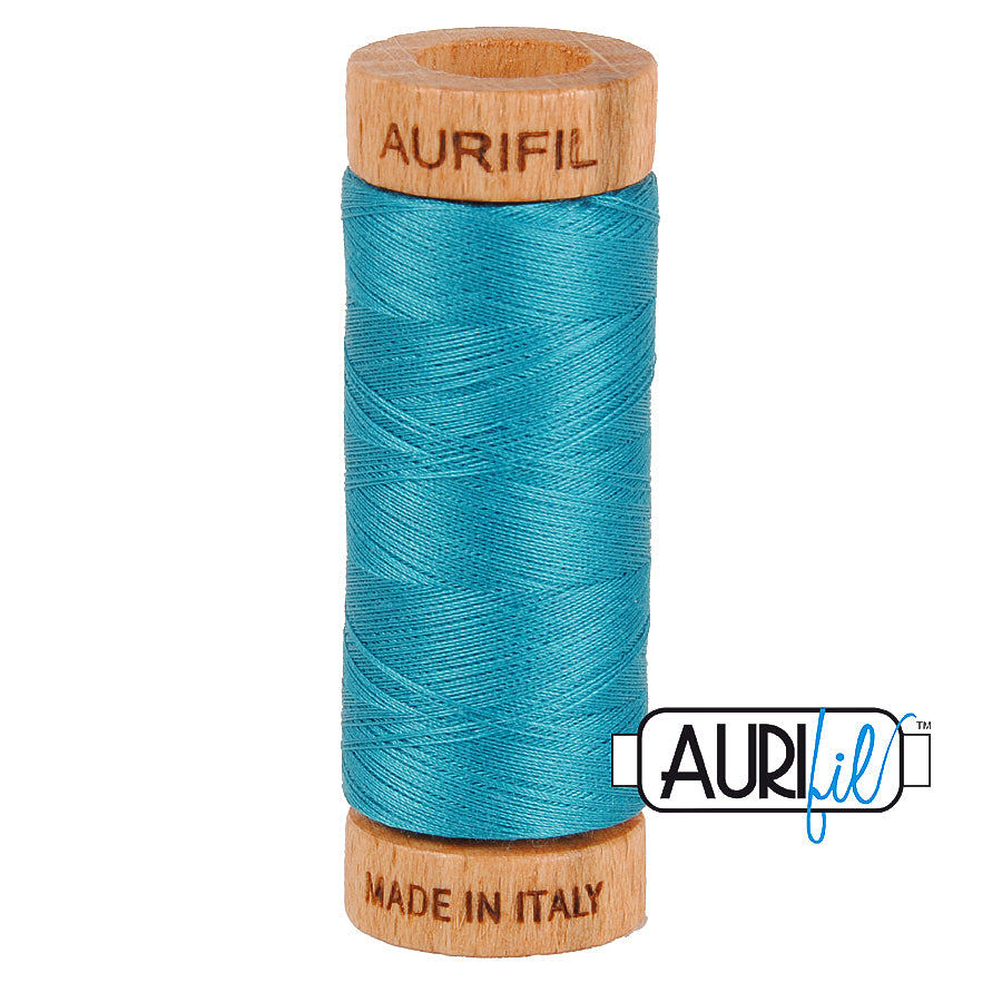 AURIFIL MAKO 80 Cotton Thread 4182 Dark Turquoise