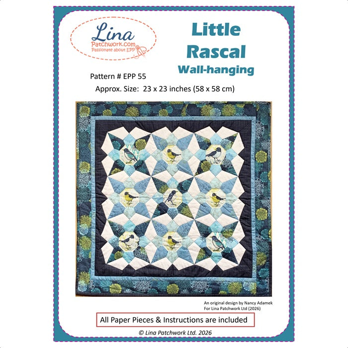 EPP Pattern 'Little Rascal' Wall-Hanging Quilt