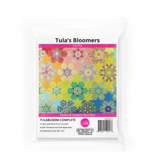 TULA PINK 'Tula's Bloomers' Pattern + complete Paper Piece Set