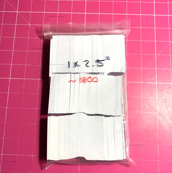 SALE Rectangle pack 1" x 2.5" (1800)