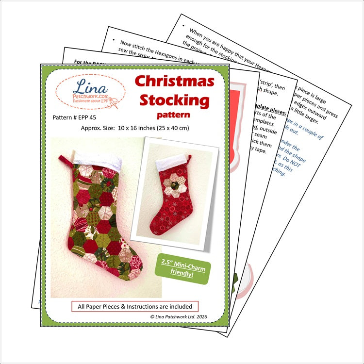 EPP Pattern 'Christmas Stocking'