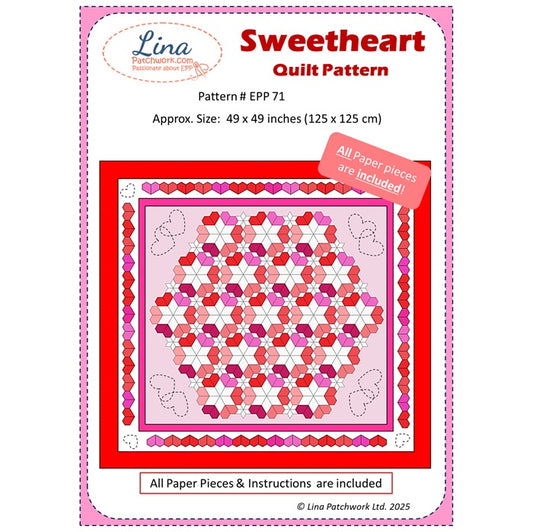 EPP Pattern 'Sweetheart' Quilt