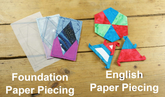 What is the difference between ‘Paper Piecing’ and ‘English Paper Piecing’?
