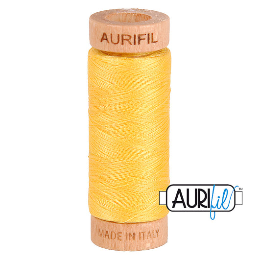 AURIFIL MAKO 80 Cotton Thread  1135 Pale Yellow