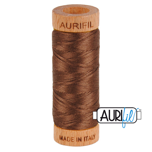 AURIFIL MAKO 80 Cotton Thread  1285 Medium  Bark