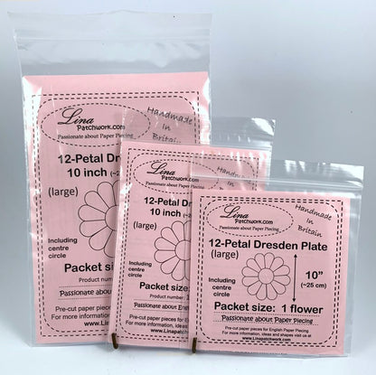 12-Petal Dresden Plate (10" diameter)