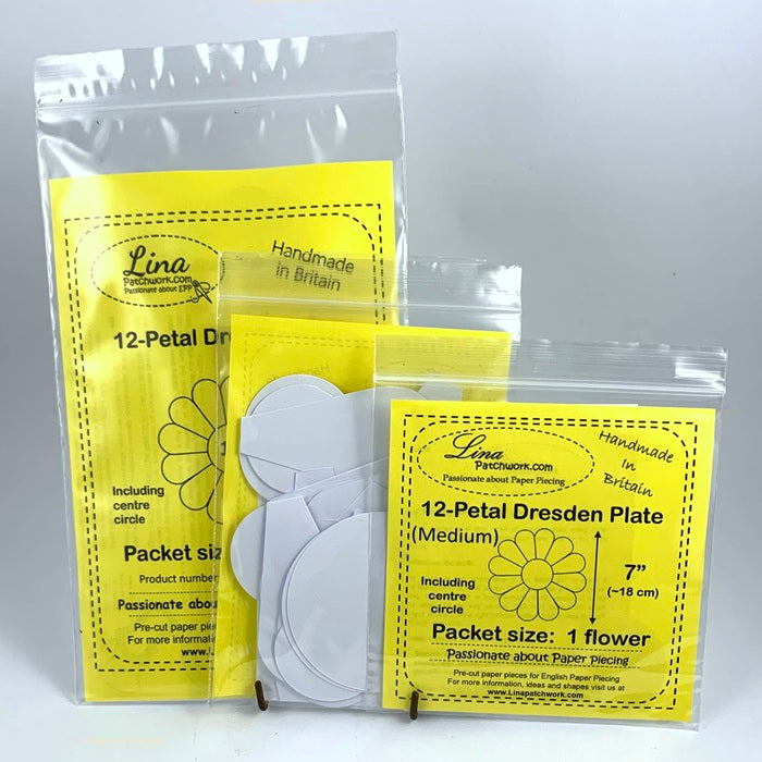 12-Petal Dresden Plate (7" diameter)
