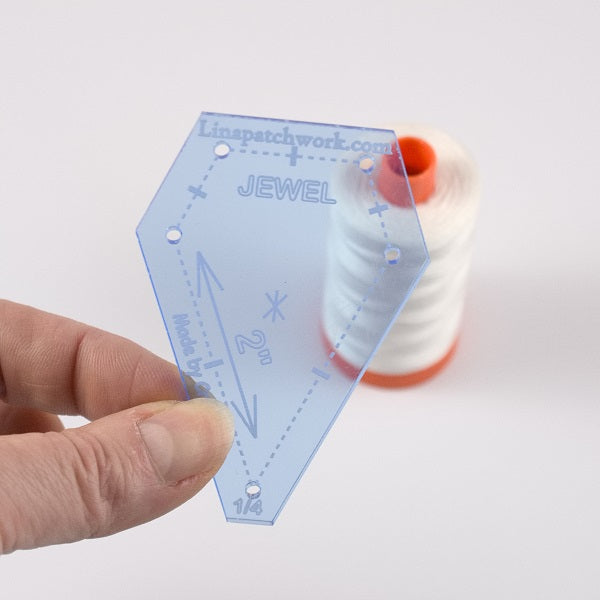 Acrylic Template 45 deg Jewel (short)