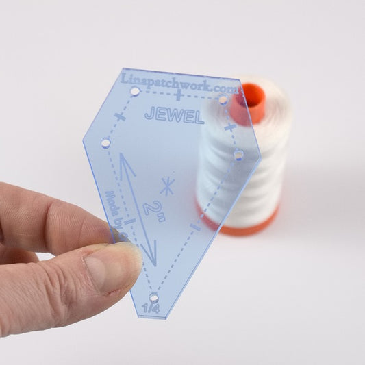 Acrylic Template 45 deg Jewel (short)