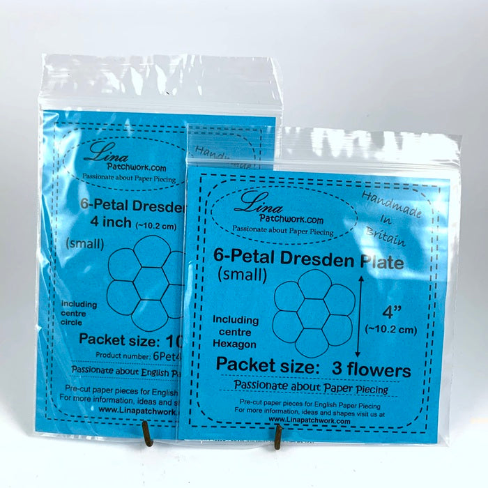 6-Petal Dresden Plate (4" diameter)