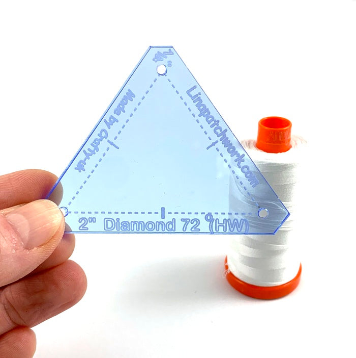 Acrylic Fussy Cutting Template '72 degree Isosceles'