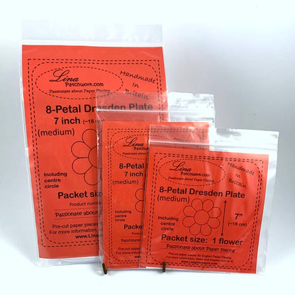 8-Petal Dresden Plate (7" diameter)