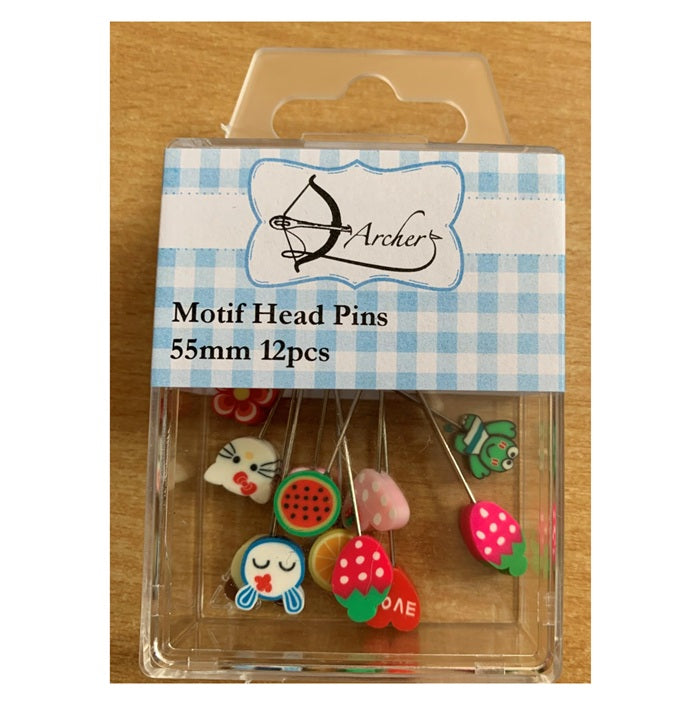 Novelty Motif Head Pins – linapatchwork