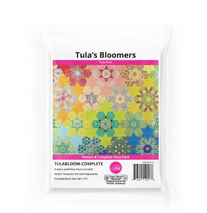 TULA PINK 'Tula's Bloomers' Pattern + complete Paper Piece Set