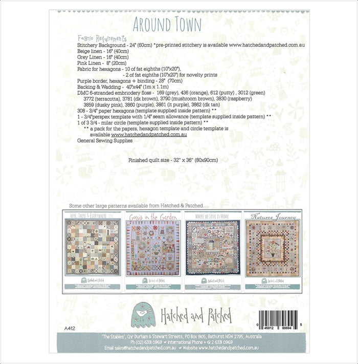 'Around Town' Pattern by Hatched and Patched