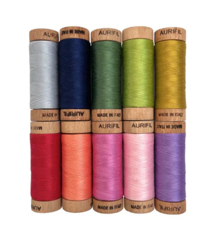 AURIFIL MAKO 80 Cotton Thread Collection 'Big Woods' Sarah Fielke
