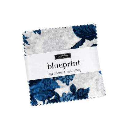 MODA Mini Charm 'Blueprint' 2.5"