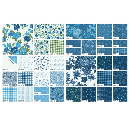 MODA Mini Charm 'Blueprint' 2.5"