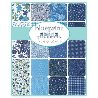 MODA Mini Charm 'Blueprint' 2.5"