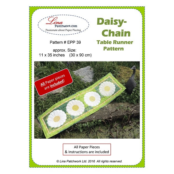 Epp Daisy Chain Pattern EPP pattern 'Daisy Chain' Table Runner – linapatchwork