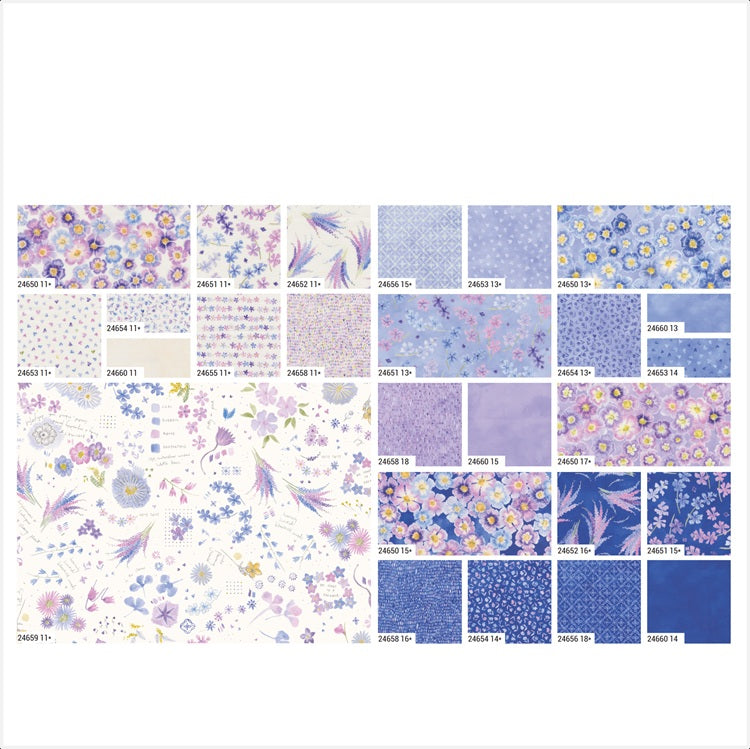 MODA Mini Charm 'Delphinium' 2.5"