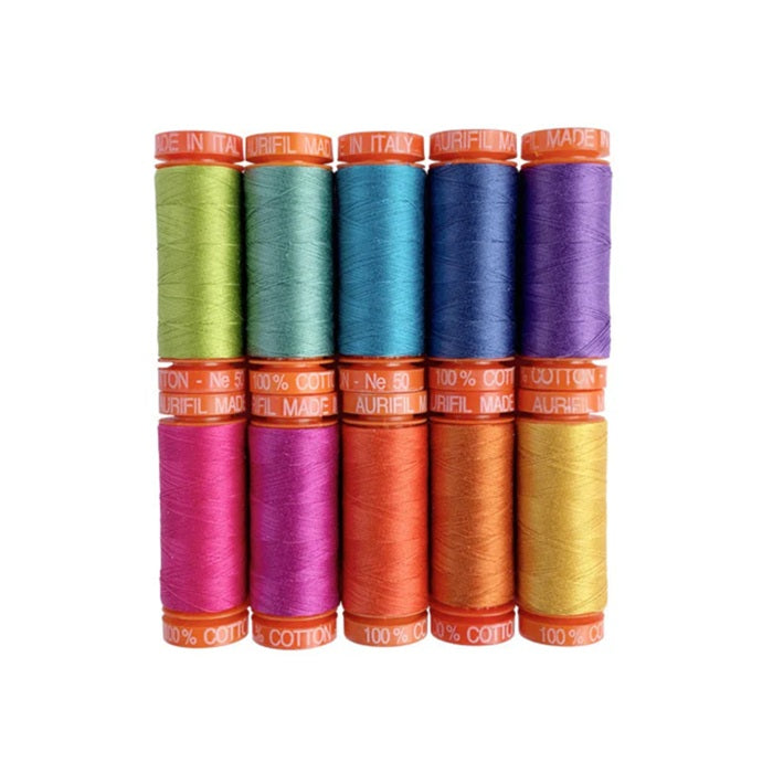AURIFIL MAKO 50 Cotton Thread Collection 'Dragon's Breath' Tula Pink