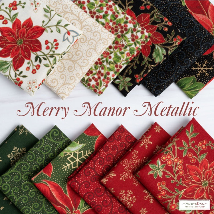 MODA Mini Charm 'Merry Manor Metallic' 2.5"