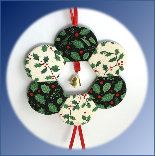 X-mas Tree Ornament Kit (#28) 'Curved Wreath' (Green)