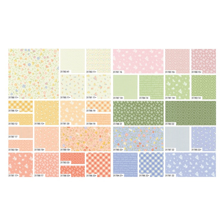 MODA Mini Charm 'Pastel Prairie' 2.5"