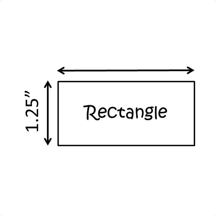 Rectangles 1.25 inch wide