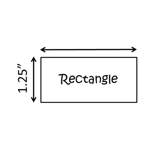 Rectangles 1.25 inch wide