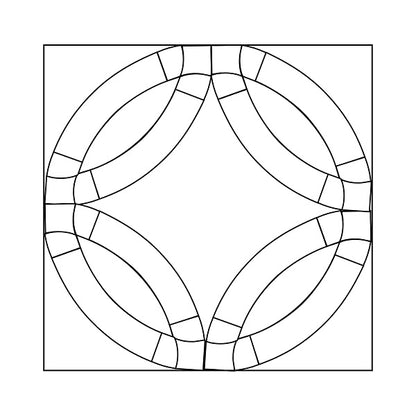'Solid Arc' Double Wedding Ring
