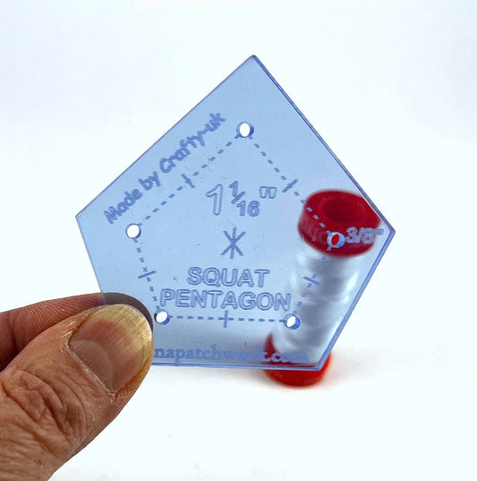 Acrylic Template '90 deg SQUAT Pentagon'