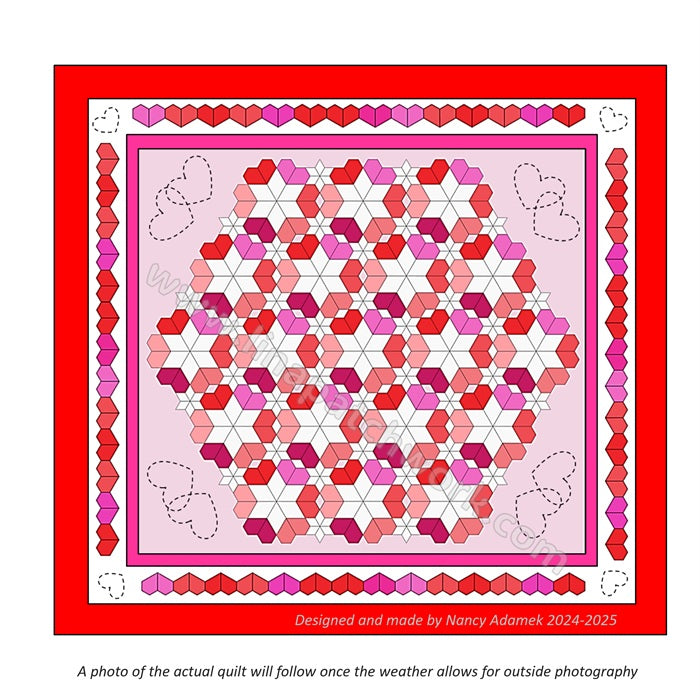 EPP Pattern 'Sweetheart' Quilt