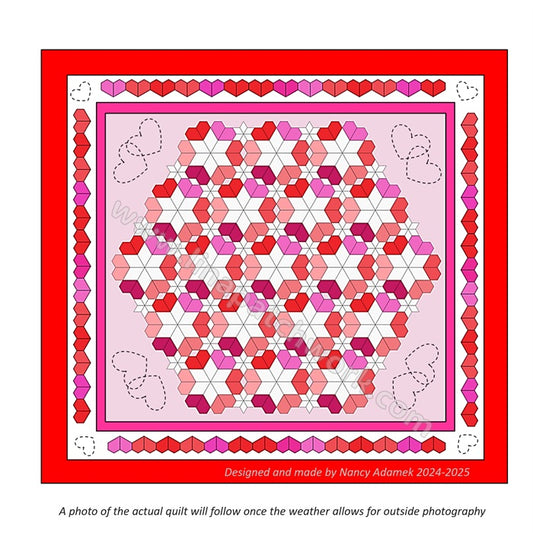EPP Pattern 'Sweetheart' Quilt
