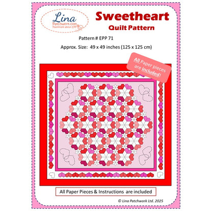 EPP Pattern 'Sweetheart' Quilt
