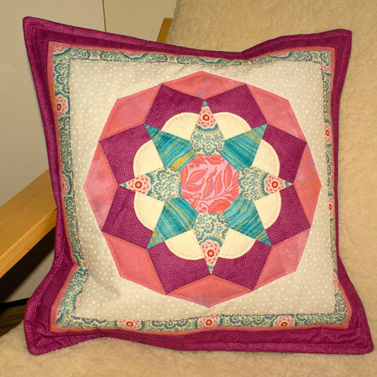 EPP Cushion Pattern 'Tudor Rose'